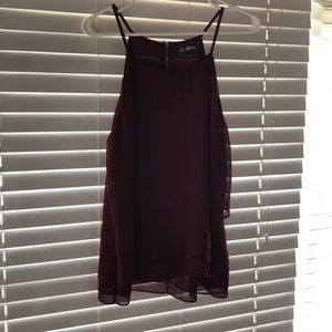 Ruffle detail flowy tank